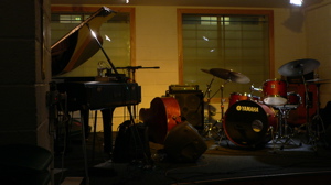 Image of Triosks instruments before the group take to the stage