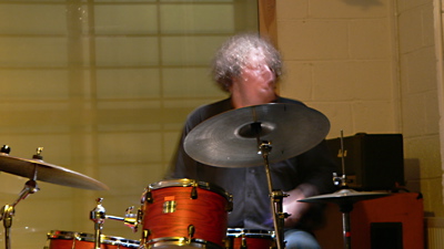 Image of the drummer playing